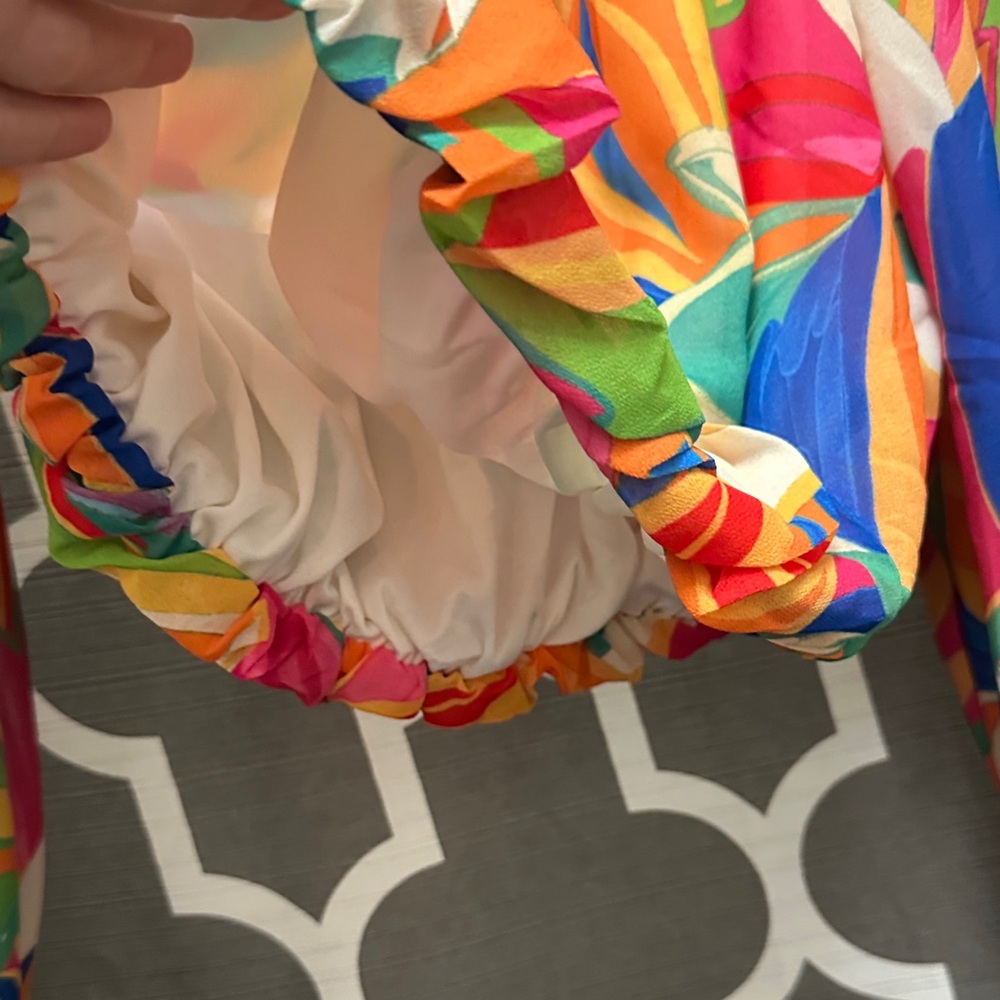 Flying Tomato Multicolor Off-Shoulder Blouse - Picture 3 of 4